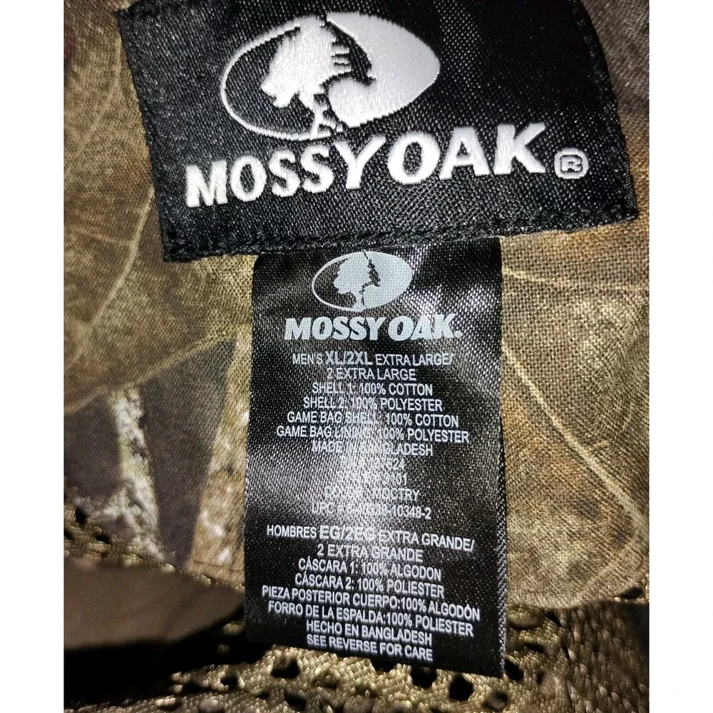 Mossy Oak Mens Dove Vest XL/2XL Break Up Country Camo Game Bag‎ Breathable NWT